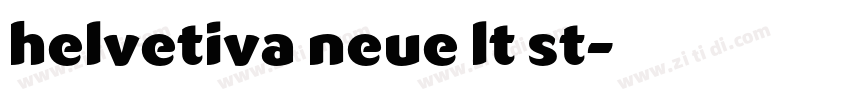 helvetiva neue lt st字体转换